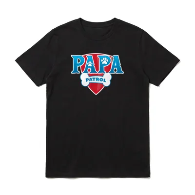 Papa Patrol T-Shirt – Klassisches T-Shirt in Schwarz