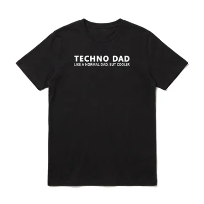 Techno Vater Funny Techno T-Shirt – Klassisches T-Shirt in Schwarz