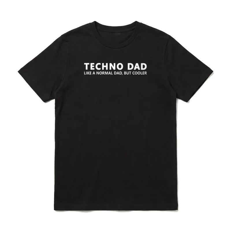 Techno Vater Funny Techno T-Shirt – Klassisches T-Shirt in Schwarz