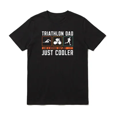 Triathlon Dad Triathlon Athlete T-Shirt – Klassisches T-Shirt in Schwarz