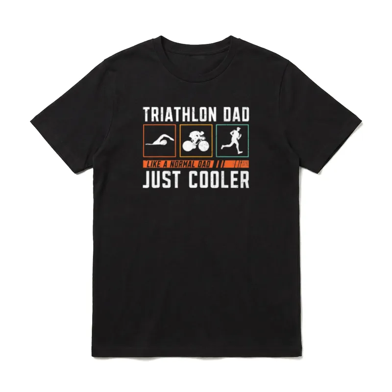 Triathlon Dad Triathlon Athlete T-Shirt – Klassisches T-Shirt in Schwarz
