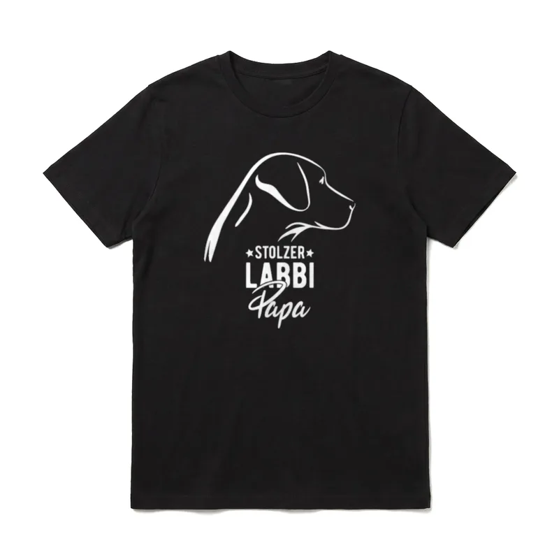 Stolzer Labbi Papa Labrador T-Shirt – Klassisches T-Shirt in Schwarz
