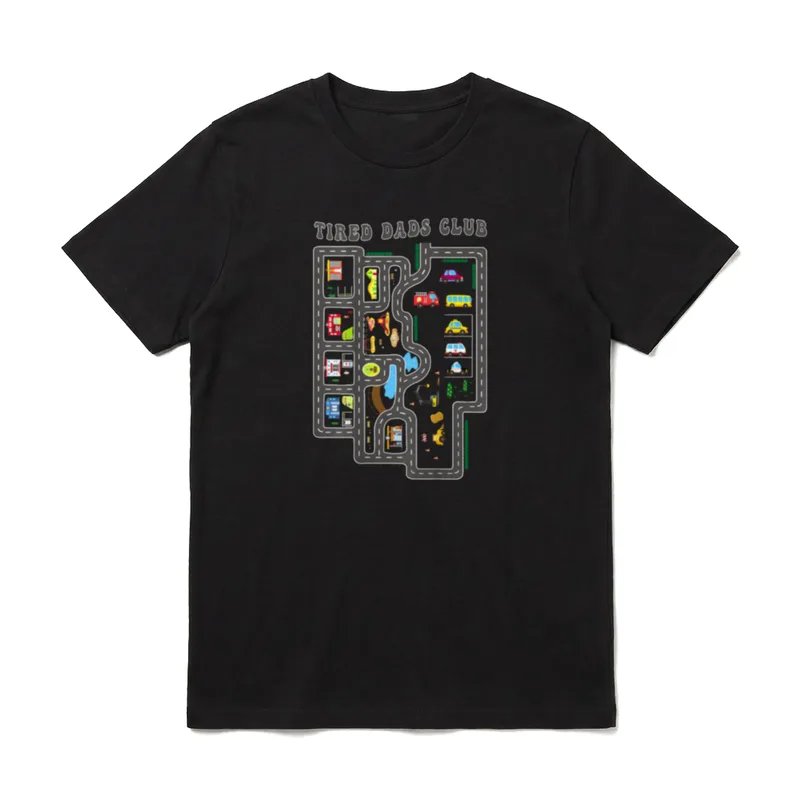 Tired Dads Club Mat T-Shirt – Klassisches T-Shirt in Schwarz