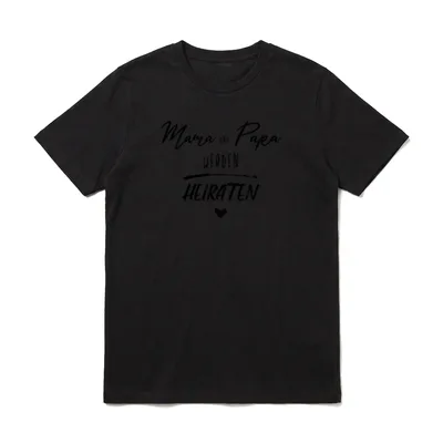Heiratsantrag Hochzeit Eltern Mama T-Shirt – Klassisches T-Shirt in Schwarz