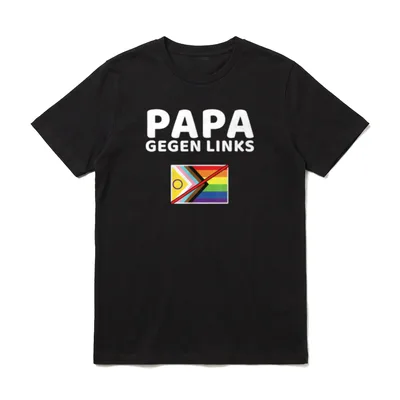 Papa gegen links Deutschland T-Shirt – Klassisches T-Shirt in Schwarz