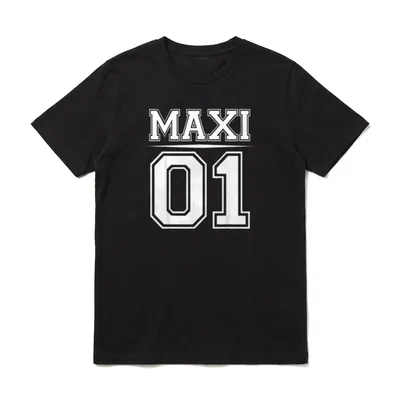 MAXI 01 Familien Outfit T-Shirt – Klassisches T-Shirt in Schwarz