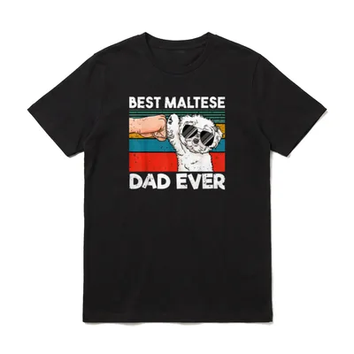 Best Maltese Dad Ever T-Shirt – Klassisches T-Shirt in Schwarz