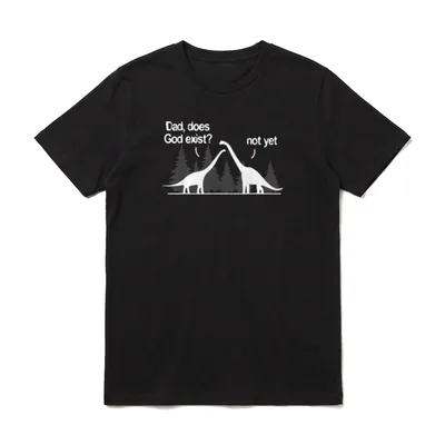 Dad existiert Gott? Noch T-Shirt – Klassisches T-Shirt in Schwarz