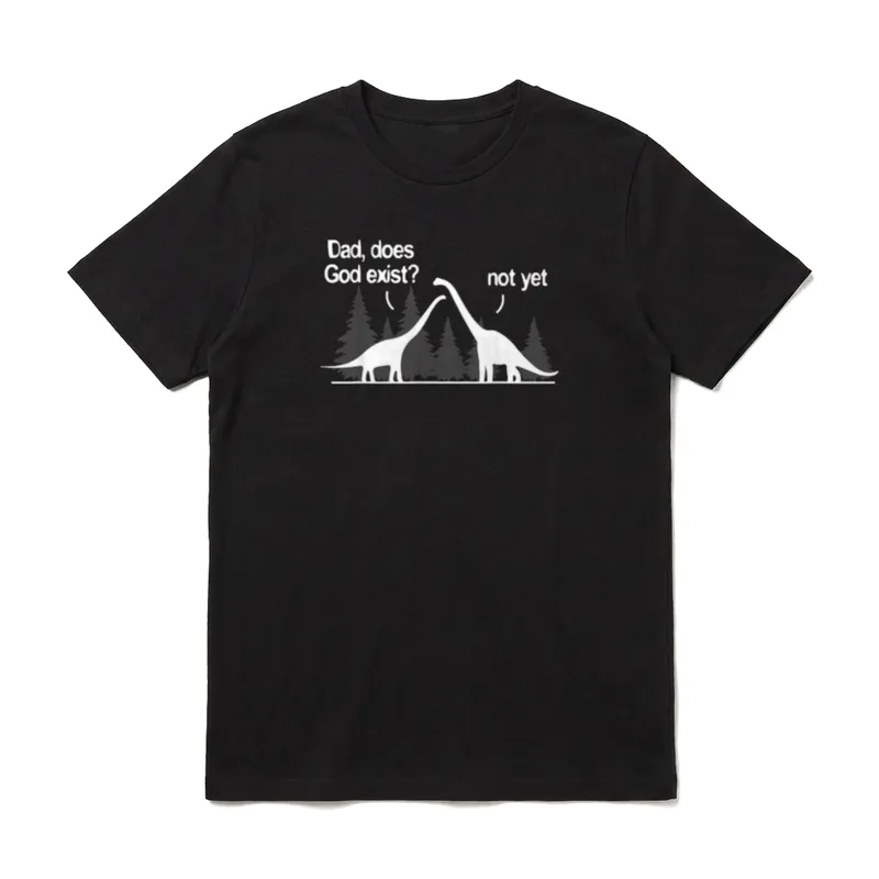 Dad existiert Gott? Noch T-Shirt – Klassisches T-Shirt in Schwarz