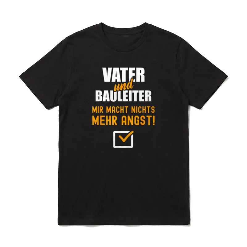 Bauleiter Lustig Spruch Vater T-Shirt – Klassisches T-Shirt in Schwarz