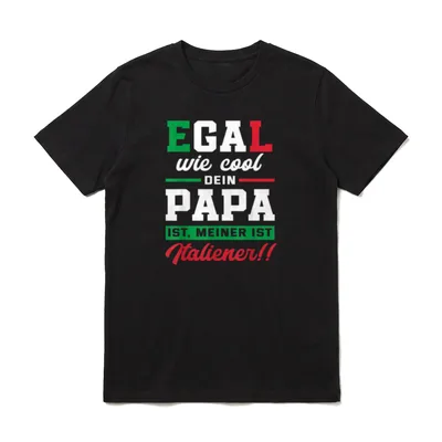 Egal Wie Cool Dein Papa Sprüche & Geschenke T-Shirt – Klassisches T-Shirt in Schwarz