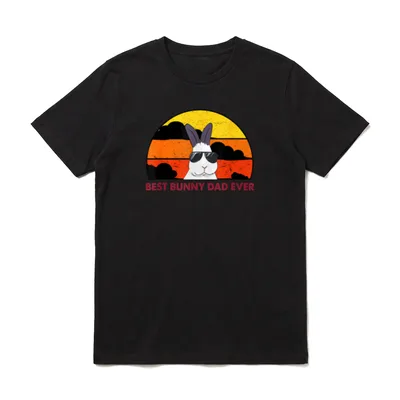 Best Bunny Dad Ever T-Shirt – Klassisches T-Shirt in Schwarz