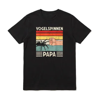 Vogelspinnen Papa Spinnen Tarantel T-Shirt – Klassisches T-Shirt in Schwarz
