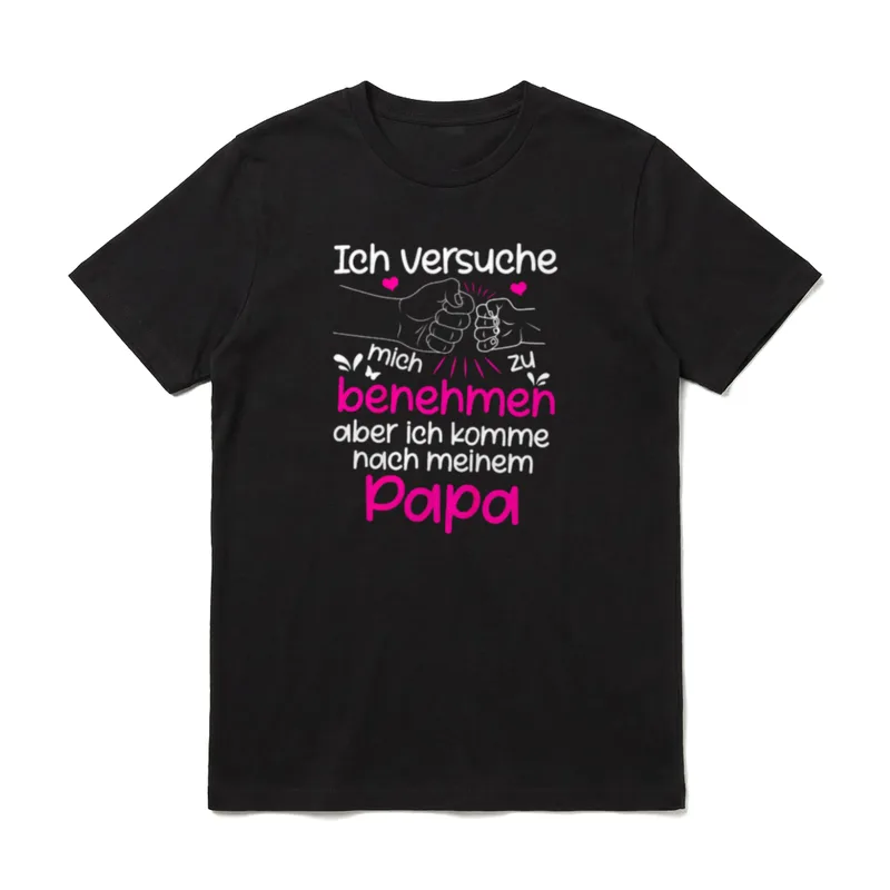 Ich versuche mich T-Shirt – Klassisches T-Shirt in Schwarz