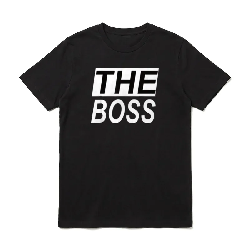 The real Boss Partnershirt Vater T-Shirt – Klassisches T-Shirt in Schwarz