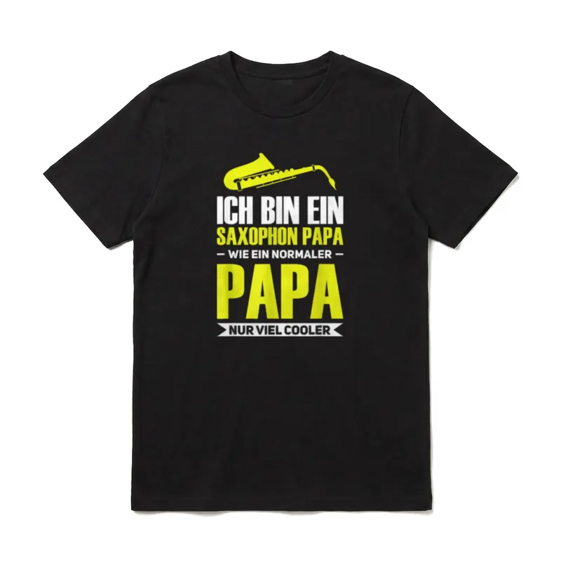 Ich bin ein Saxophon T-Shirt – Klassisches T-Shirt in Schwarz