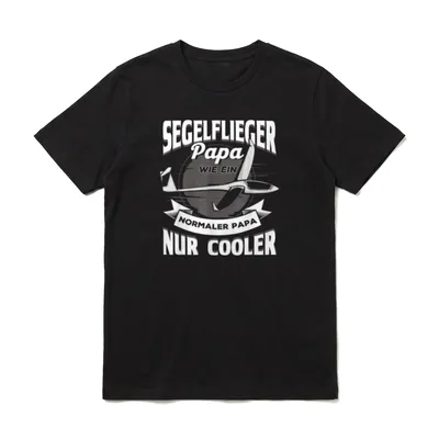 Segelflugzeug Segelflieger Papa Segelflieger T-Shirt – Klassisches T-Shirt in Schwarz