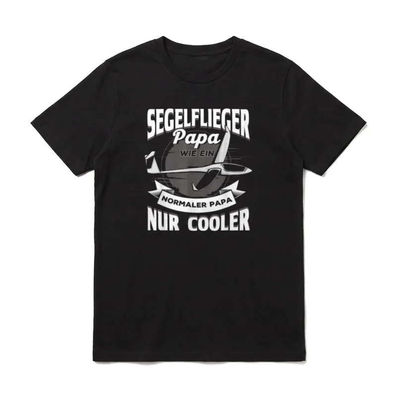 Segelflugzeug Segelflieger Papa Segelflieger T-Shirt – Klassisches T-Shirt in Schwarz