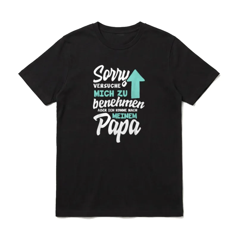 Sorry Ich versuche mich T-Shirt – Klassisches T-Shirt in Schwarz