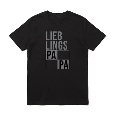 Lieblingspapa Zusammengehöriges Familien T-Shirt – Klassisches T-Shirt in Schwarz