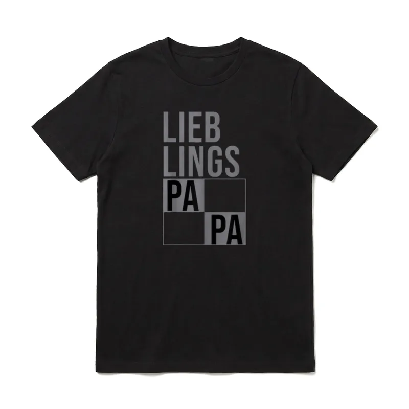 Lieblingspapa Zusammengehöriges Familien T-Shirt – Klassisches T-Shirt in Schwarz