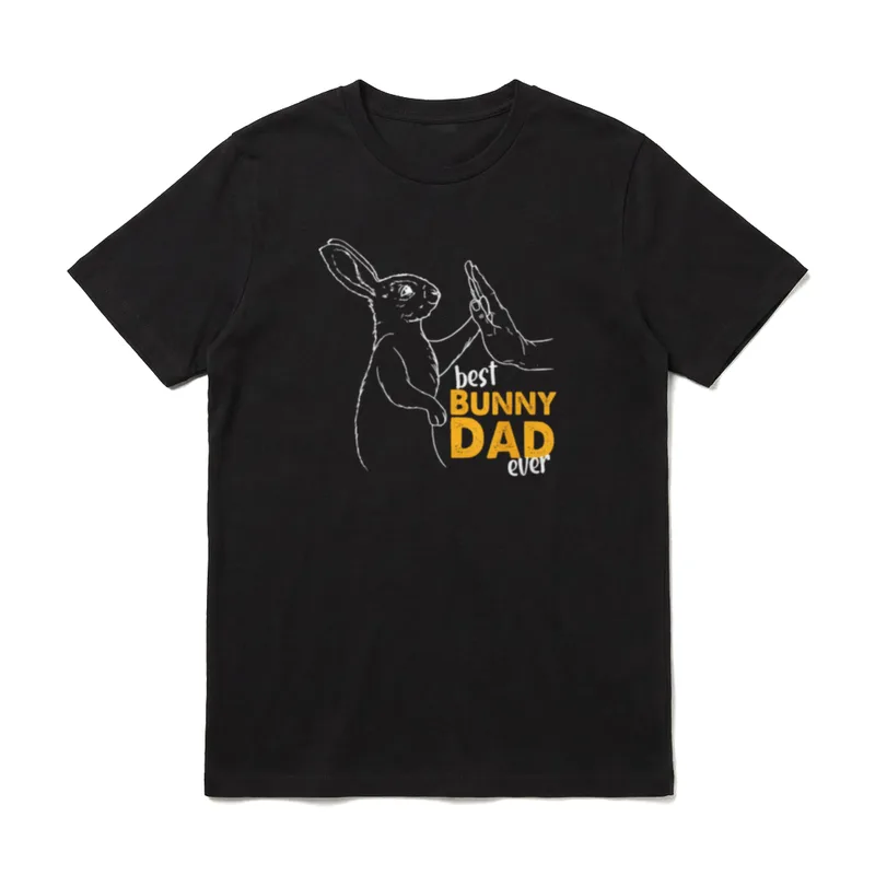 Best Bunny Dad Ever Papa Sprüche & Geschenke T-Shirt – Klassisches T-Shirt in Schwarz