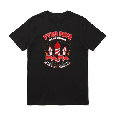 Pyrotechniker Feuerwerk Papa Böller T-Shirt – Klassisches T-Shirt in Schwarz