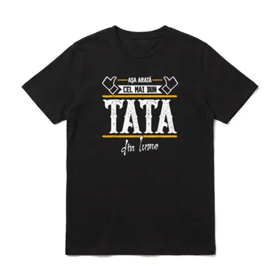 Tata Asa Arata cel T-Shirt – Klassisches T-Shirt in Schwarz