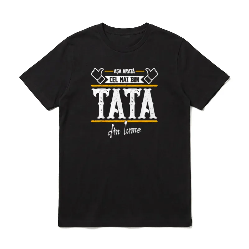 Tata Asa Arata cel T-Shirt – Klassisches T-Shirt in Schwarz