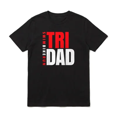 Triathlon Dad I Vater T-Shirt – Klassisches T-Shirt in Schwarz