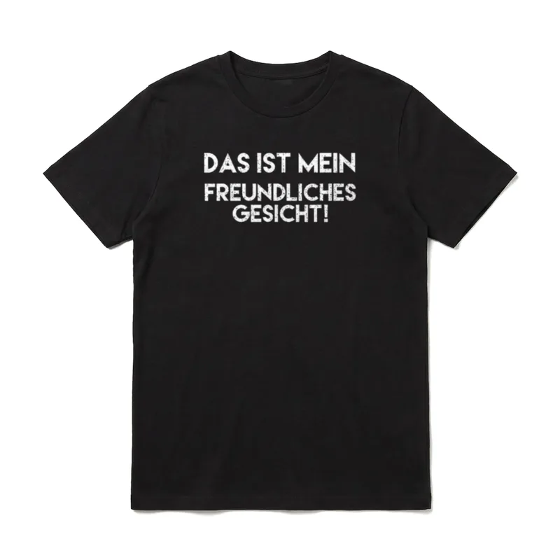 Das ist mein freundliches T-Shirt – Klassisches T-Shirt in Schwarz
