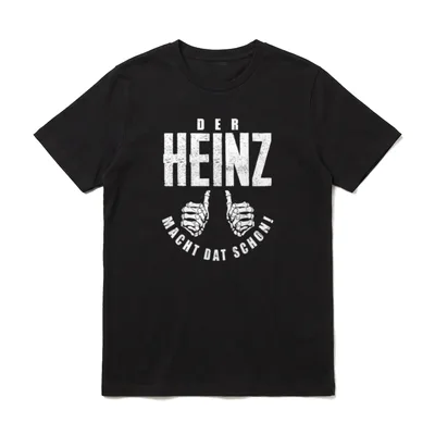 Heinz Vorname Papa Vater T-Shirt – Klassisches T-Shirt in Schwarz