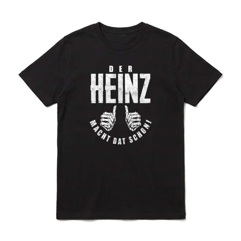 Heinz Vorname Papa Vater T-Shirt – Klassisches T-Shirt in Schwarz