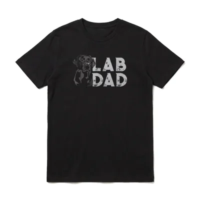 Lab Dad Labrador Retriever T-Shirt – Klassisches T-Shirt in Schwarz