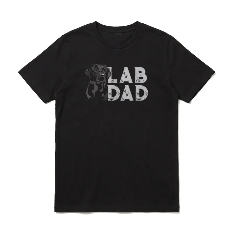 Lab Dad Labrador Retriever T-Shirt – Klassisches T-Shirt in Schwarz