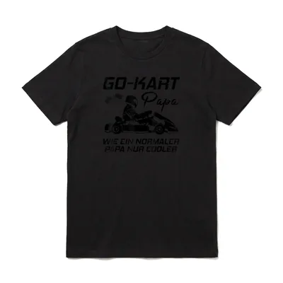 Kart Gokart Papa Vater T-Shirt – Klassisches T-Shirt in Schwarz