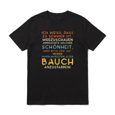 Feinkostgewölbe Fetter Dicker Bauch T-Shirt – Klassisches T-Shirt in Schwarz