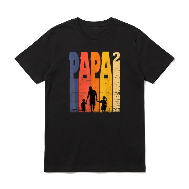 Papa Vater Ehemann Familienvater T-Shirt – Klassisches T-Shirt in Schwarz