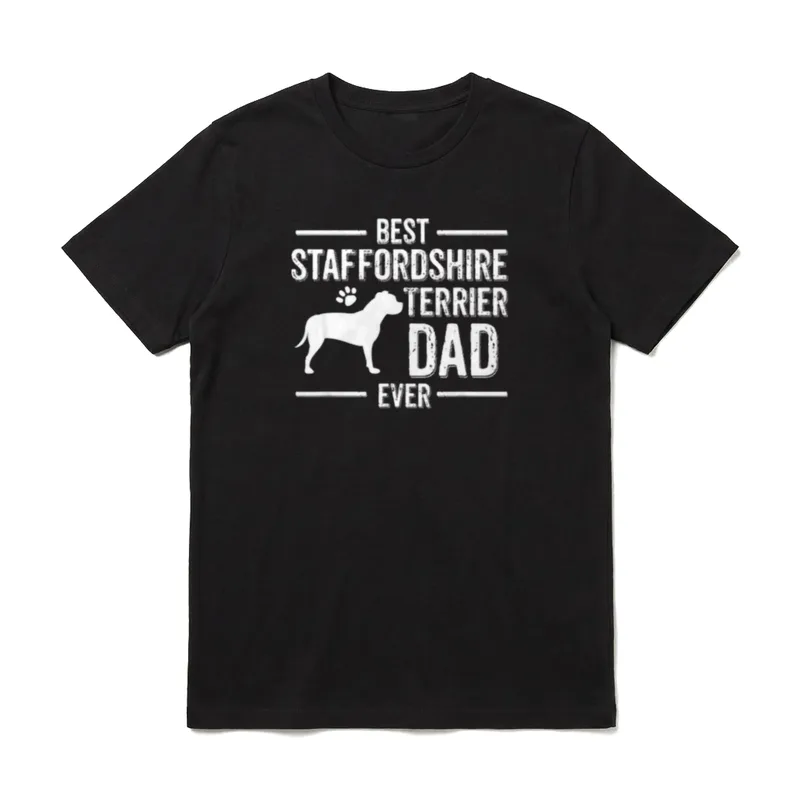 American Staffordshire Terrier Dad T-Shirt – Klassisches T-Shirt in Schwarz