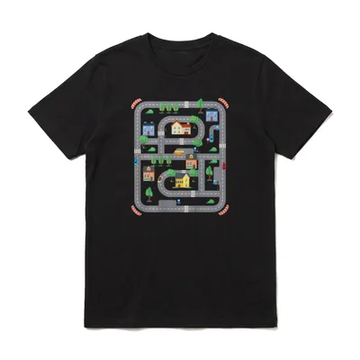 Coole Playmat Race Car T-Shirt – Klassisches T-Shirt in Schwarz