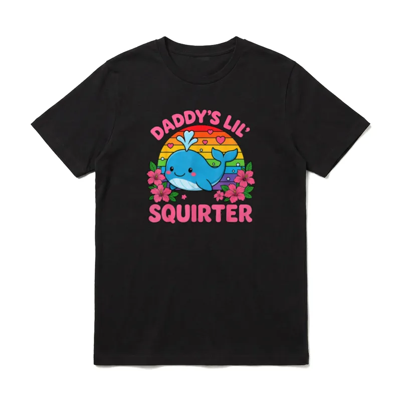 Daddy's Lil Squirter Funny T-Shirt – Klassisches T-Shirt in Schwarz