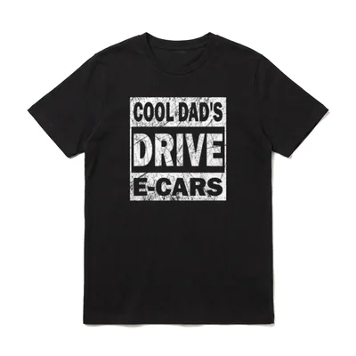 Elektrische Autos Dad Lustig T-Shirt – Klassisches T-Shirt in Schwarz