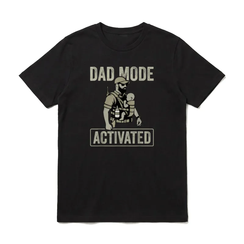 Papa Modus Aktiviert Taktisch T-Shirt – Klassisches T-Shirt in Schwarz
