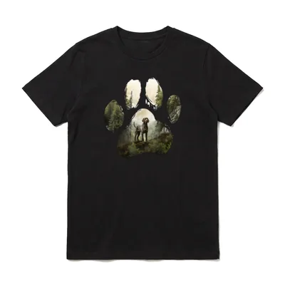German Wirehaired Pointer Dog T-Shirt – Klassisches T-Shirt in Schwarz
