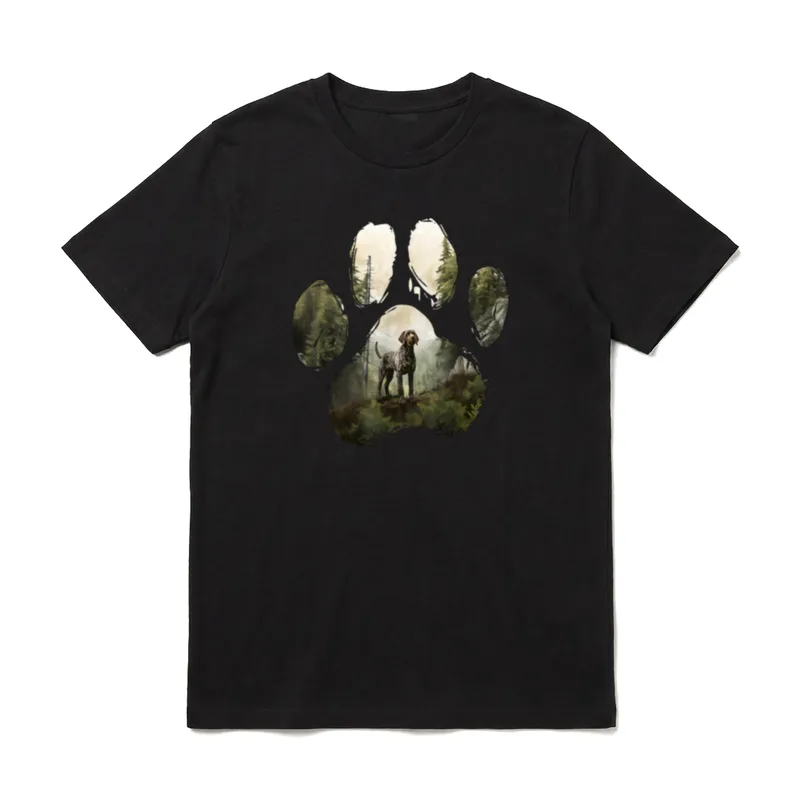 German Wirehaired Pointer Dog T-Shirt – Klassisches T-Shirt in Schwarz