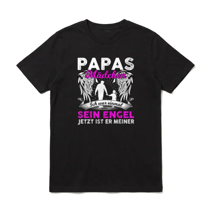 Papas Mädchen Ich War T-Shirt – Klassisches T-Shirt in Schwarz