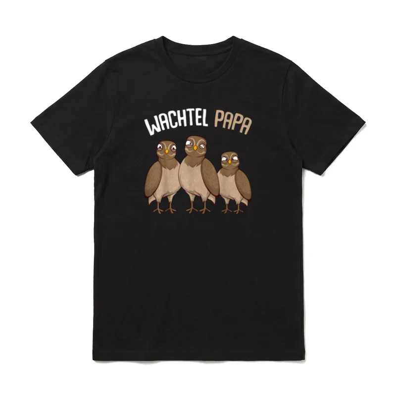 Wachtel Papa Wachtelzüchter Wachteln T-Shirt – Klassisches T-Shirt in Schwarz