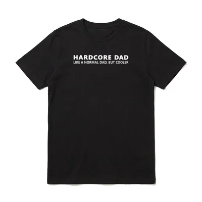 Hardcore Papa Lustig Hardcore T-Shirt – Klassisches T-Shirt in Schwarz