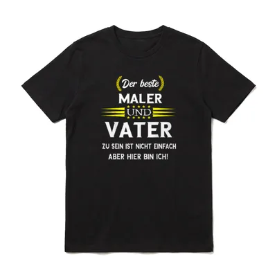 Maler Vater Malermeister Papa T-Shirt – Klassisches T-Shirt in Schwarz