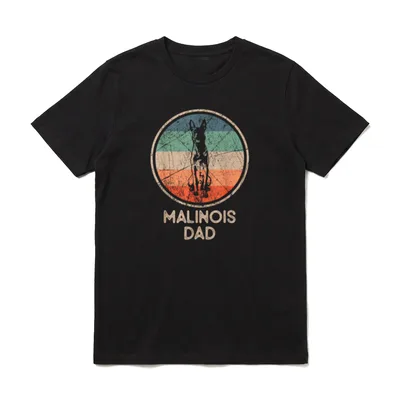 Malinois Dog Vintage Malinois T-Shirt – Klassisches T-Shirt in Schwarz